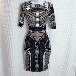 Goodtime USA ladies Geometric bodycon midi Dress size medium